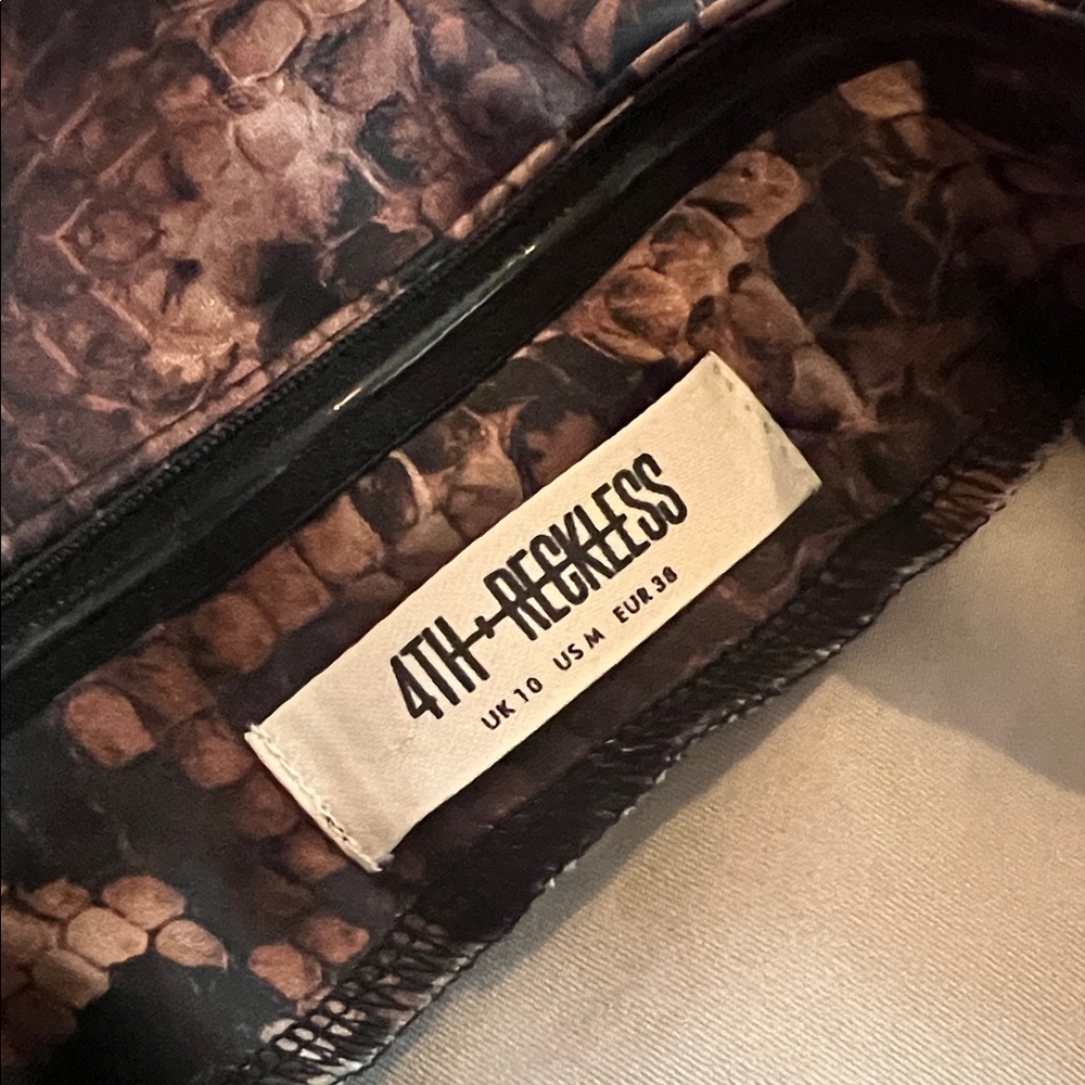 Strapless Neutral Python Maxi Slip Dress NWT - image 15